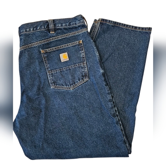 Carhartt Blue Relaxed Jeans - Sz 44 X 32 - Picture 1 of 6